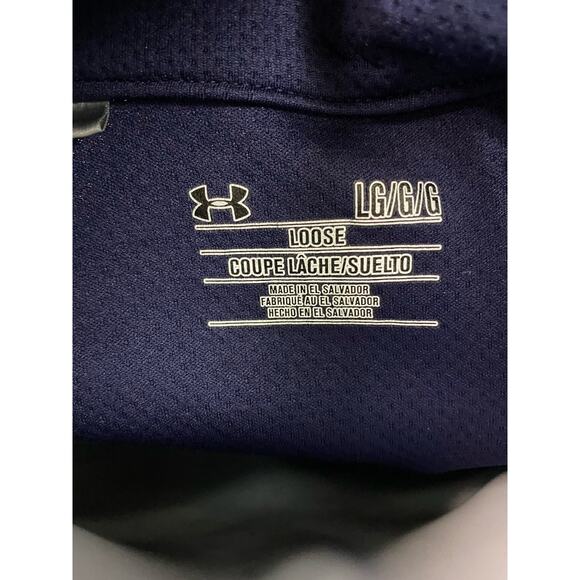 Men's Under Armour Large Navy Quarter-Zip Jacket Pullover EUC Unworn - Picture 3 of 11